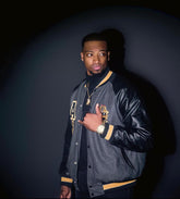 Alpha Phi Alpha Wool And Leather Letterman Jacket